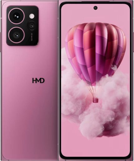 HMD Skyline 5G Dual Sim Mobile Phone, 6.55" FHD+ 144Hz P-OLED Display, Snapdragon 7s Gen 2 Chipset, 12GB RAM, 256GB ROM, Adreno 710 GPU, Android 14, 4600mAh Battery, Neon Pink | TA-1600