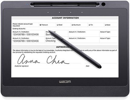 Wacom DTU-1141B Interactive Pen Display, 10.1" 1920 x 1080 Full HD AHVA Panel, 8.8 x 4.9" Active Area, 1024 Levels of Pressure Sensitivity, 4 x Capacitive-Touch ExpressKeys, Balck | DTU-1141B