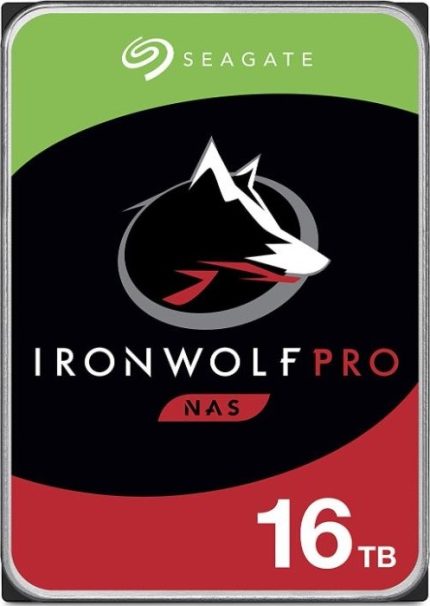 Seagate IronWolf Pro 16TB NAS Hard Drive 7200 RPM 256MB Cache CMR SATA 6.0Gb/s 3.5" Internal HDD | ST16000NE000