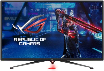 ASUS ROG Strix XG438QR 43" 4K UHD Gaming Monitor, 120 Hz Refresh Rate, AMD Freesync Premium Pro, 10Wx2 Speakers, DisplayHDR 600, DCI-P3 90%, Shadow Boost, DisplayPort / HDMI, Balck | 90LM04U0-B02170