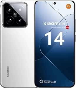 Xiaomi 14 5G Mobile,White (12Gb Ram+512 Gb) Snapdragon 8 Gen 3 6.36" Amoled 120Hz display Leica Triple Lens Camera 50+50+50MP, 32MP Front camera