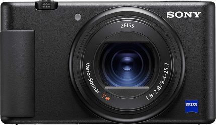 Sony ZV-1 Vlog Camera With Fast And Precise Focus Transition, Pro-Quality Bokeh, Product Showcase Setting, Vari Angle Screen, 4K HDR Video, Selfie And More DSC-ZV1 - Black