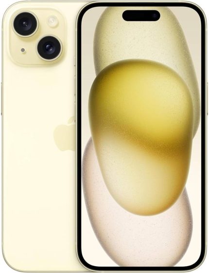 Apple iPhone 15, 6.1" Super Retina XDR OLED Display, A16 Bionic Chip, 6-core CPU, 5-core GPU, 16-core Neural Engine, 128GB Storage, 5G/Wi-Fi, Face ID, TRA Version, Yellow | S300856354