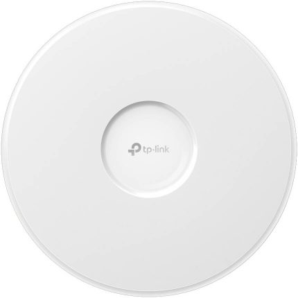 TP-Link AXE11000 Ceiling Mount Quad-Band WiFi 6E Access Point, 160 MHz Bandwidth Channel, PoE++ Support, Smart Antennas, 1x 10Gbps Ethernet Port, White | EAP690E HD