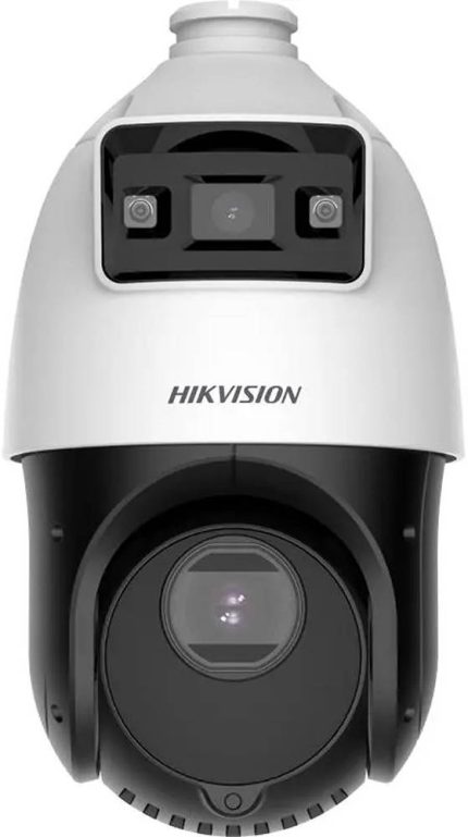 Hikvision TandemVu 4-inch 4 MP 25X Colorful & IR Network Speed Dome Camera, 2.8mm Bullet Channel & 4.8 to 120mm PTZ Channel Focal Lens, 25x Optical Zoom, Black/White | DS-2SE4C425MWG-E(14F0)