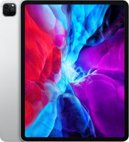 Apple iPad Pro 12.9-inch 5th Generation Tablet, M1 Chip, 2732 x 2048 Resolution, Multi-Touch, Wi-Fi + Cellular, 128GB Storage, 8GB RAM, 5G, 12MP Ultra-Wide Camera, iPadOS 14, Silver | MHR53X/A