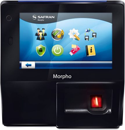 Idemia MorphoAccess SIGMA Wide Multi Wr Biometric Reader, 5" Horizontal Display, Time & Attendance, Fake Finger & Face Detection, Duress Finger, MIFARE DESfire, Mechanical Switch, Black | 293638877