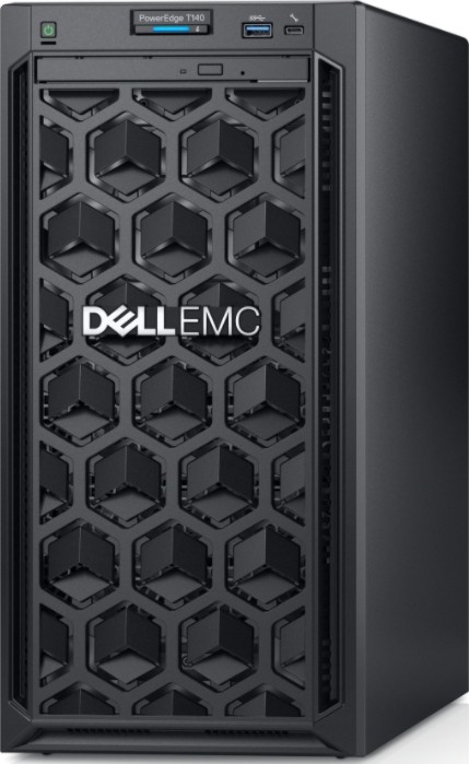 Dell PowerEdge T140 Tower Server, 3.5" Chassis Up to 4 Cabled Hard, Intel Xeon E-2224 3.4GHz, 8M Cache, 2x8GB DDR4 ECC UDIMM, 1TB 7.2K RPM SATA, No Raid with Embedded SATA, DVD+/-RW | T140